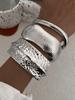DIEZI Exaggerated Irregular Heavy Metal Bangles Fashion Vintage Hip Hop Geometric Bangles Bracelets For Women Men Party Jewelry