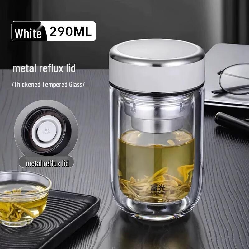 Fuguang G2412 Double-Wall Borosilicate Glass Business Cup