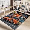 1PC Car Racing Extra Large Non-Slip Floor Carpet, Office, Family, Bedroom, Studio - Large Area RugJ0349