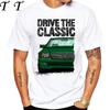 New Men Short Sleeve Drive The Classic Germany Old W123 W124 R129 Tshirt Hip Hop Boy Casual White Tops 70s Vintage Car Tees