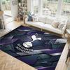 Tottenham Hotspur Design Crystal Velvet Carpet Cozy Non?Slip Printed Rug For Bedroom Living Room Entrance