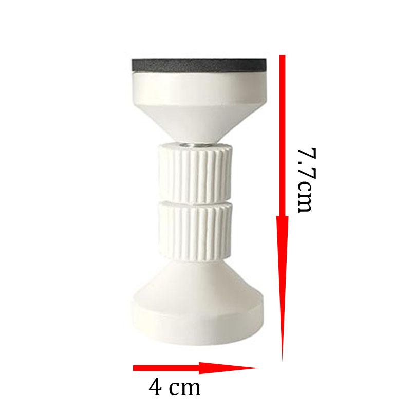 4 Stück Kopfteilstopper mit einstellbarer Länge für die Wand, Bettstopper