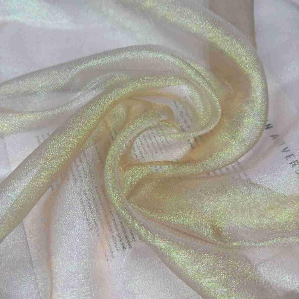 Creative Colorful Laser Organza Fabric 100*150cm Silk Cloth Fabric Gradient Color DIY Material Clothing Designer