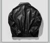 Ανδρικό Υπερμεγέθη Δερμάτινο Μπουφάν - Αμερικάνικο Ρετρό Street Style