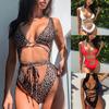 Evropsko-americké sexy bikiny s vysokým pasem s bandáží - Dámské jednodílné plavky ZY051