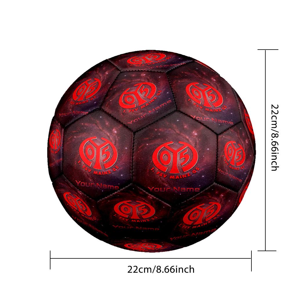 Mainz 05 Fashion Size 5 Football Wearproof Non‑Slip Soccer Ball For Sports Training Entertainment Use