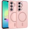Case for Samsung Galaxy A18 5G/4G, with Magnetic Ring and Camera Protection - Pink