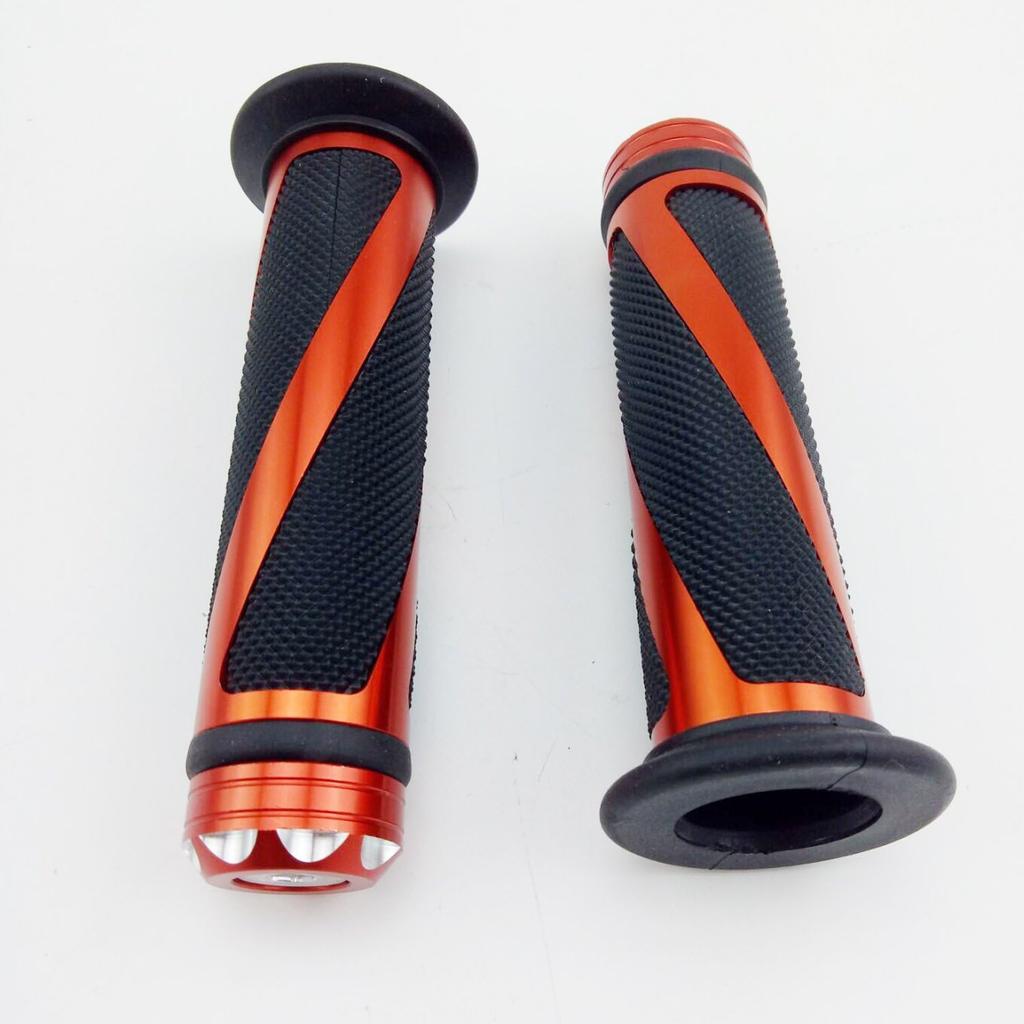 Universal Motorcycle Rubber Gel Handlebar Hand Grips For 7/8" Bar End Handle Bars Sports Bikes