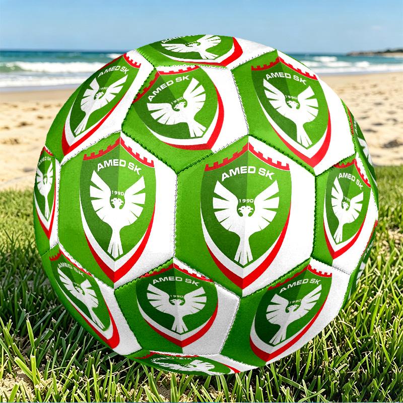 Amed SK Print Größe 5 Fußball, PU Abriebfester Fußball für Spieltraining und tägliches Üben, Geburtstagsgeschenk für Fußballfans