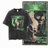 G Acid Washed Black Vintage  Cotton COOLMIND  Printed Unisexs Tshirt   Streetwear Big Size Cool Oneck Unisexs Tee Tshirt