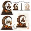 Halloween Wooden Swing Ornament for Tabletop Shelf and Mantel Home Decor