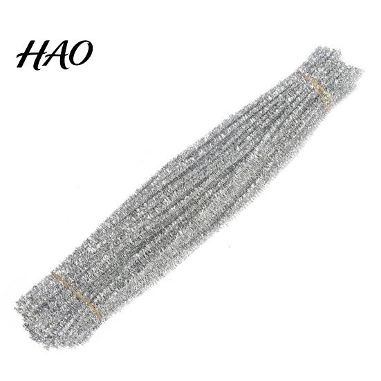 Children's Crafts Chenille Stems 100Pcs Glitter Flexible Bendable Plush Tinsel Kids Educational DIY Craft Supplies Toys Crafting Pipe Cleaners