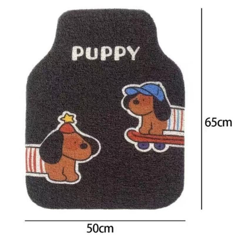 Anti-Slip Car Floor Mats Cartoon Design Easy To Clean Wear-Resistant Durable Automobile Foot Pads For All Ages
