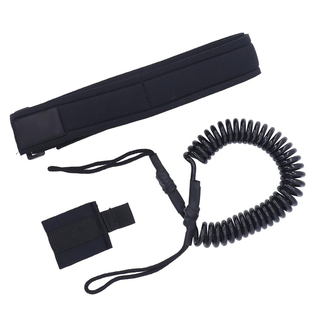 6mm Surfboard Leash Reliable High Strength TPU Coiled Spring Waist Safety Rope for Water Sport