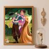 Diamond Painting 5D DIY Tangled Rapunzel Flynn Rider Diamond Painting Set Suitable for Adults/Beginners Creative Gift Home Decoration