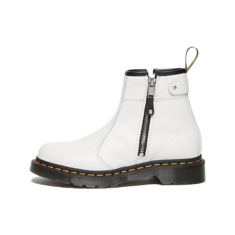 Dr. Martens Women s 2976 Twin Zip Smooth Leather Chelsea Boots White 27618100 36