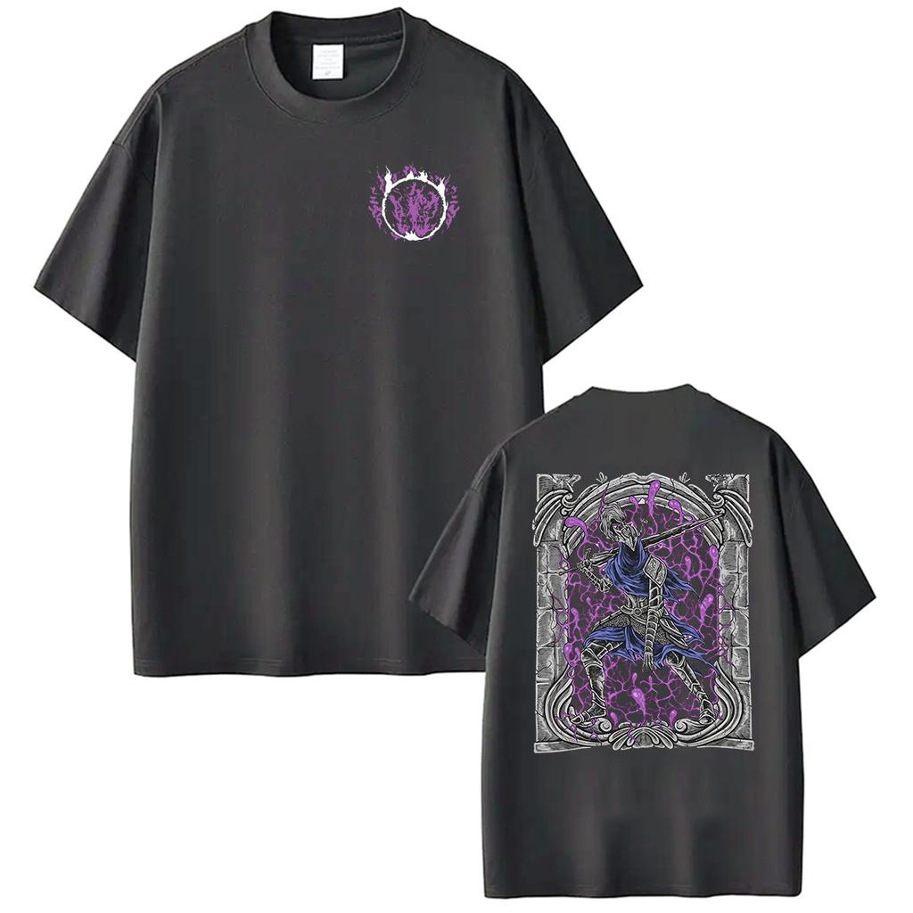 Hot Game Dark Souls Artorias of The Abyss Graphic T Shirts Mens Vintage Fashion Oversized Tshirt 100 Cotton Tshirt Streetwear