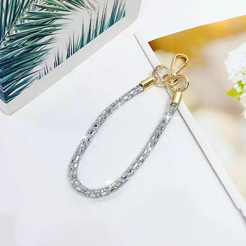 

Mobile Phone Lanyard, Short Crystal Wrist Chain, Luxury Fashion Women s Lanyard, Camera Chain, Handbag, And Strong Case