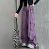 Girls' Overalls Spring and Autumn Children's Trendy Cool Wear Pants Girls Big Children's Autumn Straight Wide-leg Pants