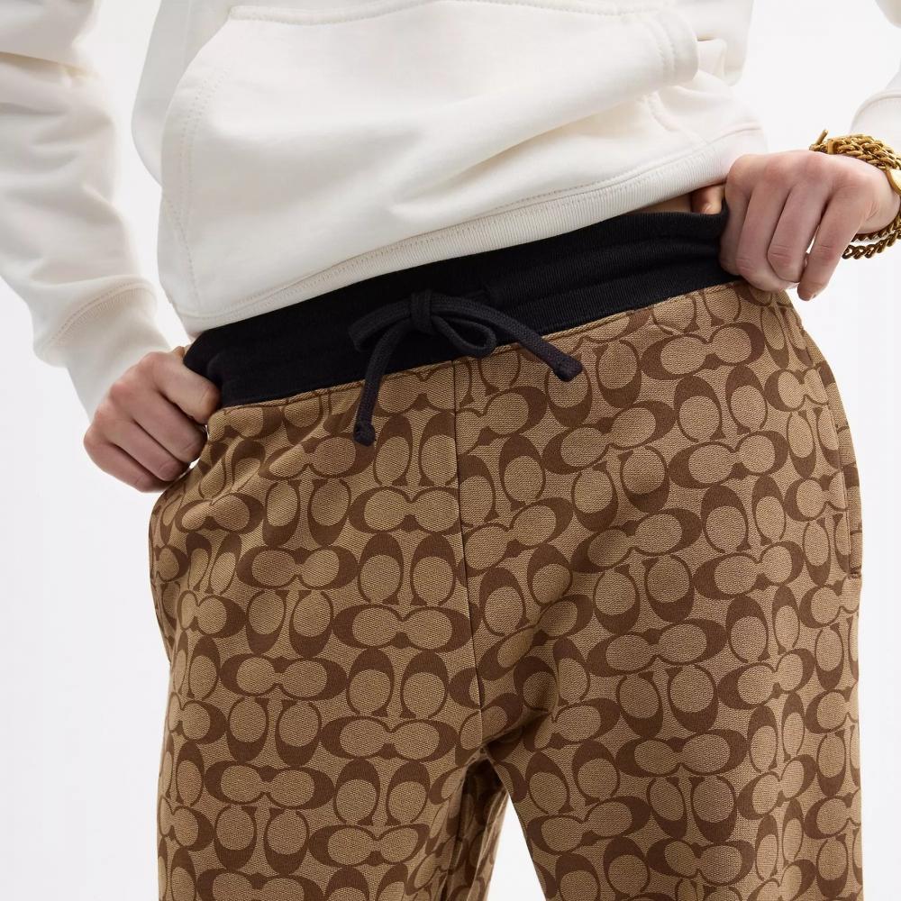 Coach Signature Joggers Khaki Multi