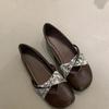 French Soft-soled Round-headed Ballet Single Shoes Women's 2025 Spring and Autumn New Flat-soled Mary Jane Shoes, National Style Evening Doudou Shoes