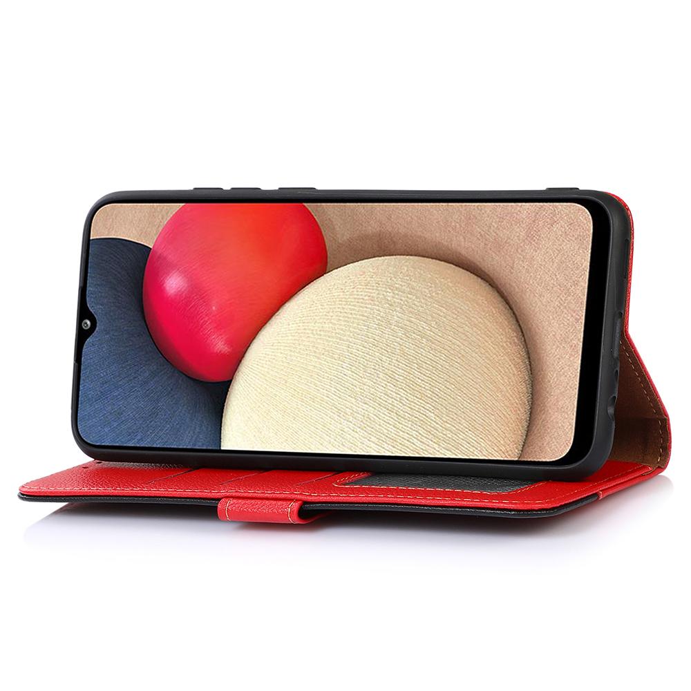 KHAZNEH For Xiaomi Redmi 13x 4G Case RFID Blocking Wallet Litchi Texture PU Leather Phone Cover