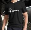 Stay Pawsitive Active T-Shirt Funny Logo Unisex Men's Size Mode American T-Shirt