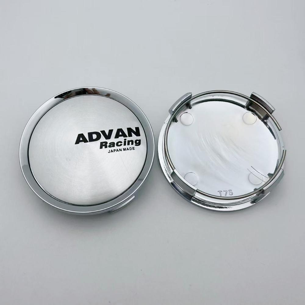 4pcs 74mm Advan Racing Logo Emblem Badge Car Wheel Center Caps Wheel Hub Dust Cover Rim Hubcaps Replace Styling Car Accessories