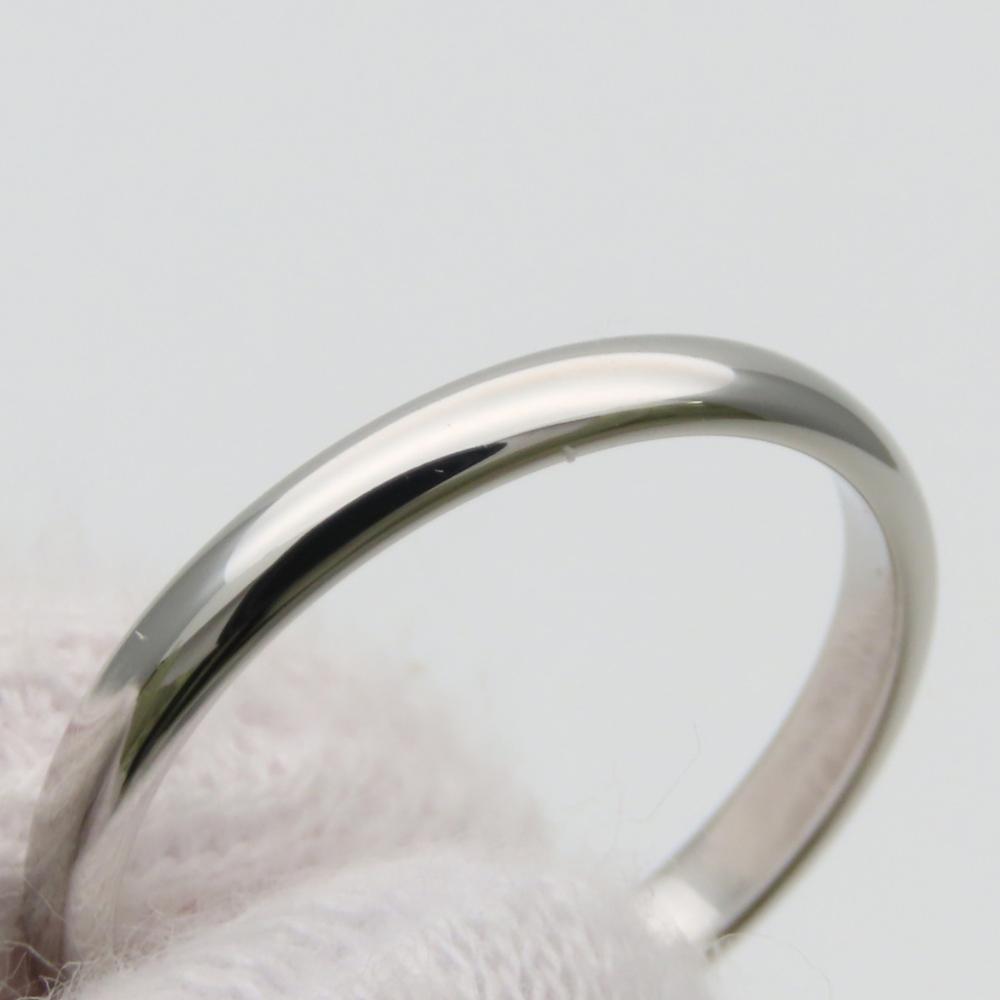 Used TIFFANY&Co. Ring Wedding Band EU#46.5 Pt950Platinum 2.0g Platinum Simple