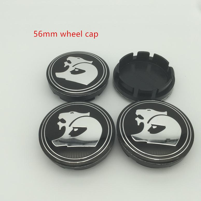 4pcs 56mm 60mm HSV Car emblem Wheel hub Center Cap Badge covers sticker Styling accessories