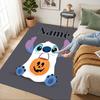 Personalized Name Halloween Stitch Living Room Non-Slip Area Rug Soft Carpet for Bedroom Kids Playroom Sofa Office Home Decor Doormat