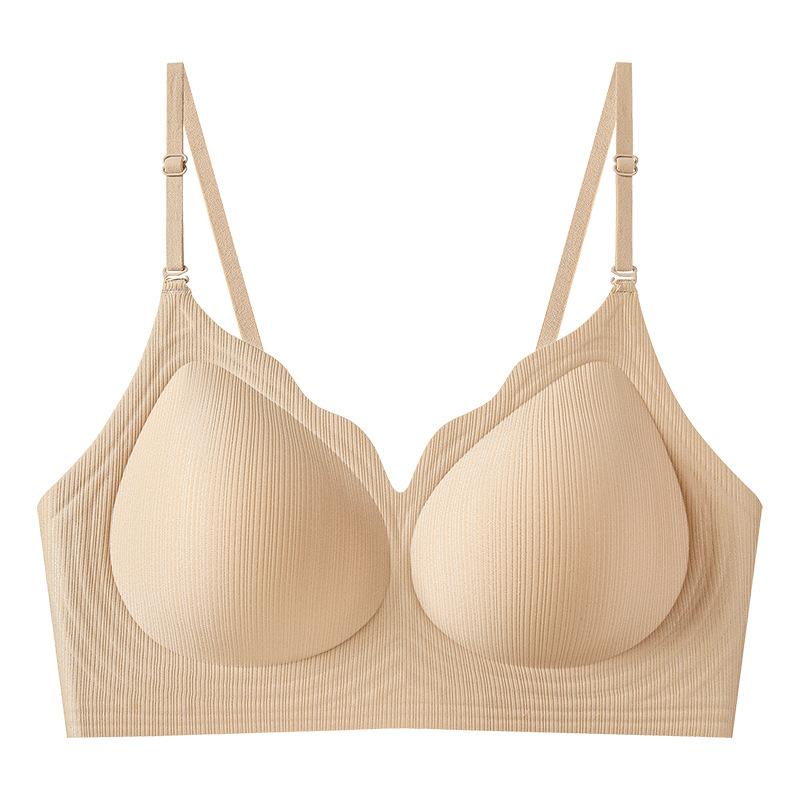 Female hang neck thin shoulder belt pull soft support to collect auxiliary breast invisible without trace beautiful back underwear