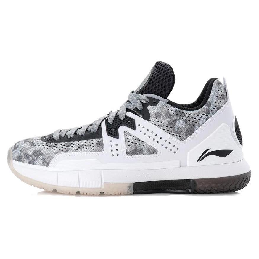 

new LiNing WOW 5 Low Top Basketball Shoes Men s Gray White 47.5