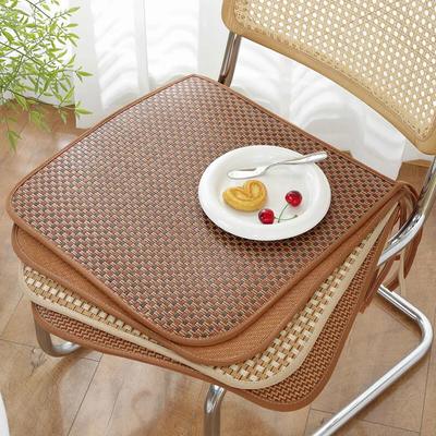 1 Peça 40cm/45cm/50cm Almofada de Assento Refrescante de Verão Respirável Almofada de Assento Tapete Refrescante Antiderrapante Assento de Cadeira de Bambu Refrescante