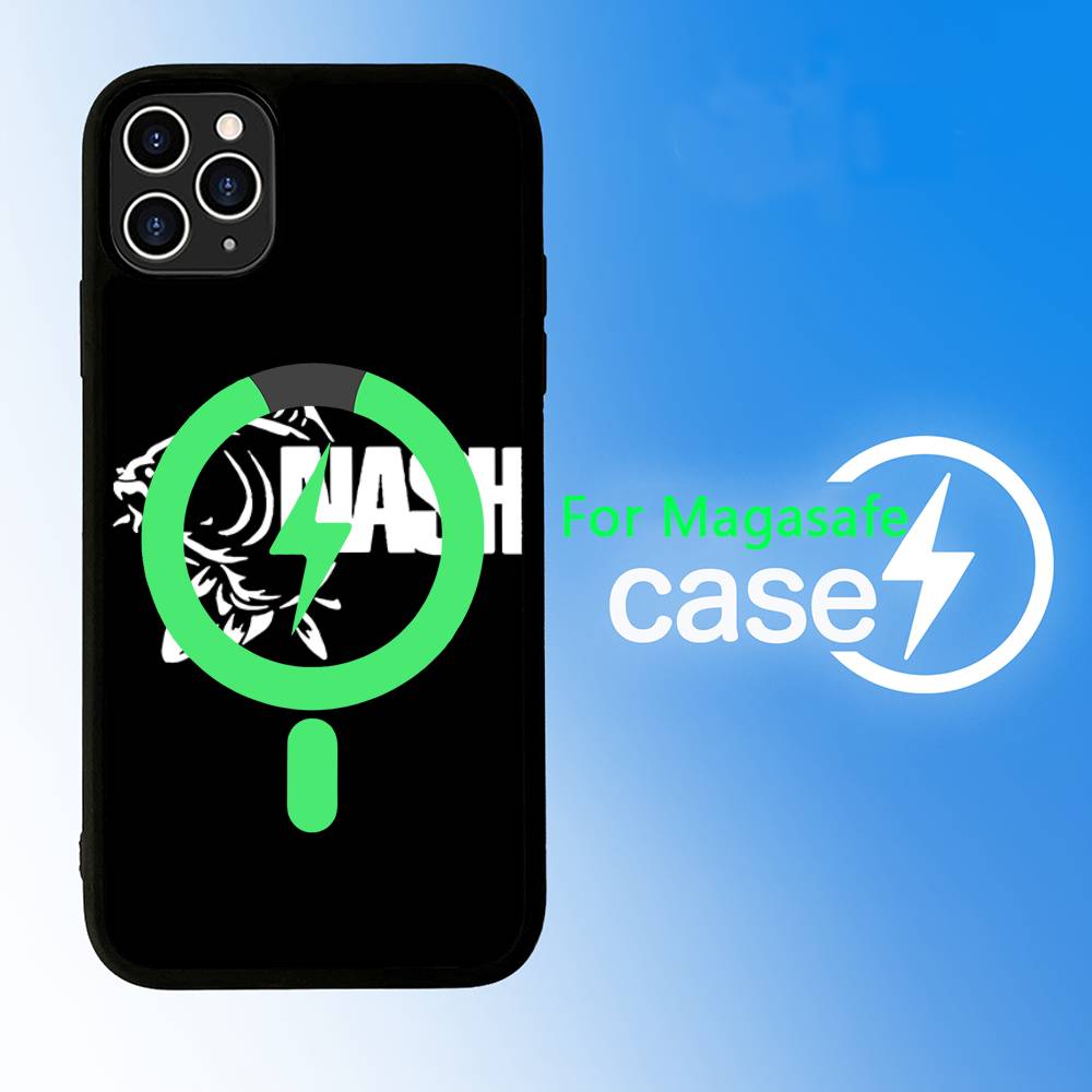 N-Nashs Angel-Logo Für Magsafe Magnetische Hülle Für IPhone 17 Air 16 15 14 13 12 11 Pro Max Plus Kabelloses Laden