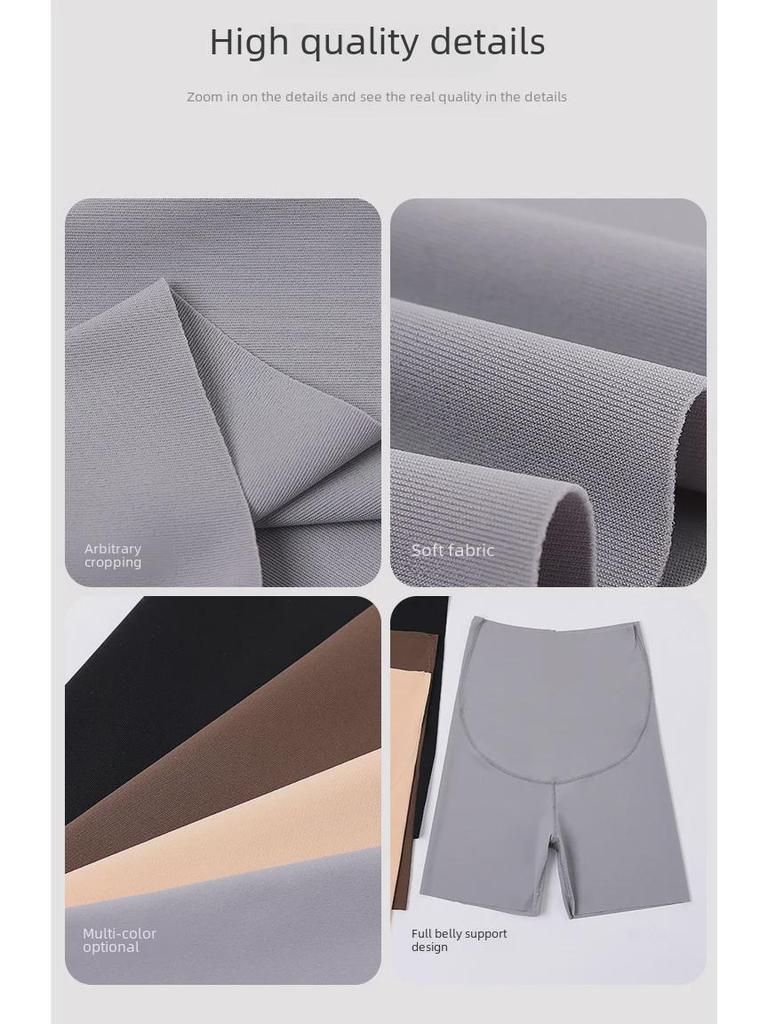 Maternity Belly Support Safety Yoga Shorts - Lightweight Summer 3/4 Length