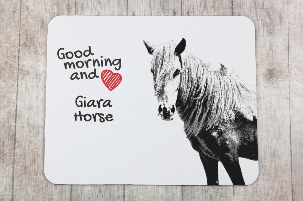 Giara Horse - mouse pad with print, personalized pad with a horse, unique gadget for an office worker from the Art-Dog brand