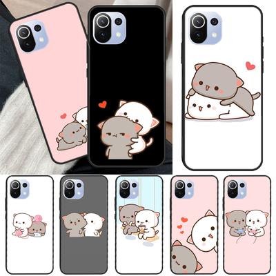 Husa de telefon peach Cat pentru POCO F3 F1 M3 M4 X3 Pro GT X4 Pro Husa pentru Xiaomi Mi 11 Lite 12 11T Pro