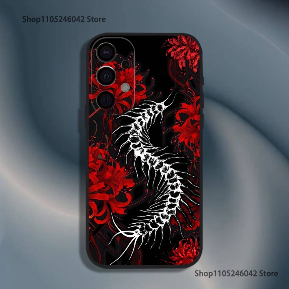 Ghoul Red Spider Lily Tokyo For Samsung Phone Case S25,S24,S21,S22,S23,S30,Ultra,S20,Plus,Fe,Lite,5G Black Cover