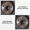 X AUTOHAUX Hub Ring 73.1mm/66.1mm Wheel Hub Ring Hub Centric Ring Hub Center Ring