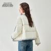 SNOWFLYING Women's Spliced 'Little Fragrance' Style Short Duck Down Jacket