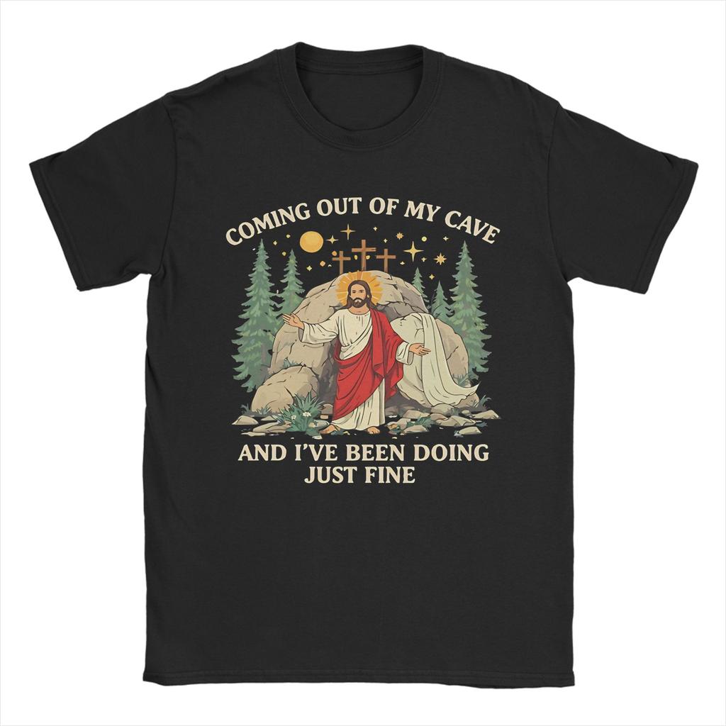 Print Jesus Is Coming Look Busy TShirt For Unisex Women Cotton Short Sleeve Jesus Meme Round Neck Summer TopsTops