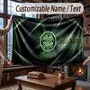 Custom Name Flannel Throw Blanket Celtic FC Pattern Warm Home Decoration