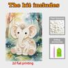 Cute Baby Elephant Pearl Painting 5D DIY Pearl Gemstone Art Diamond Painting Kit for Adults/Beginners Gift Ideas Home Decor Wall Art
