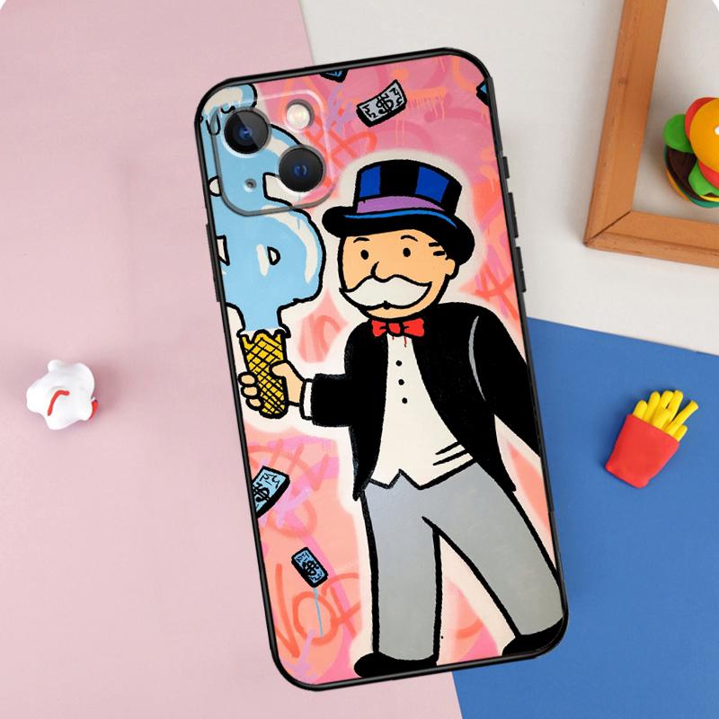 Monopolys Money Dollars Phone Case For iPhone 16 Pro Max 11 12 13 Mini 14 15 Pro Max XR 16e 15 16 Plus Cover Shell