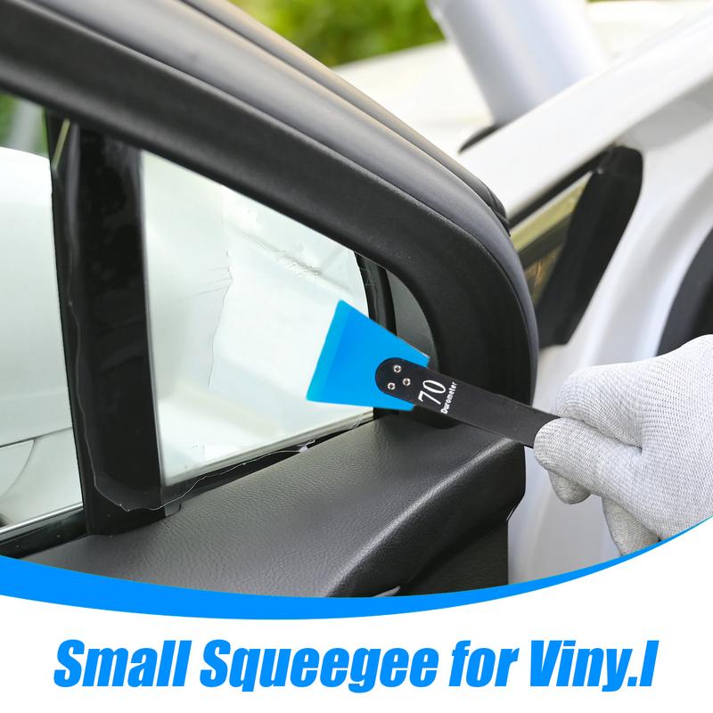 Car Wrap Squeegee Elastic Rubber Window Tint Tools Water Scraper Car Film Scraper With Metal Handle For Vehicle Tinting Film
