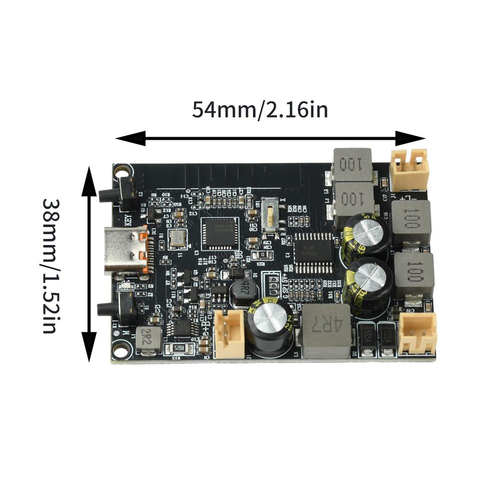 DC 5V TWS Bluetooth Amplifier Module 2*10W 2.0 Stereo Bass Boost Algorithm Audio Power Amplifier Board Type-C with PH2.0 port