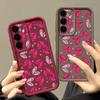 Hand Drawn Heart-shaped Pattern Case For Samsung Galaxy A57 A37 A17 A56 A36 A26 A16 A55 A35 A25 A15 A54 5G S21 FE S22 S23 S24 Plus S25 Edge S26 Ultra