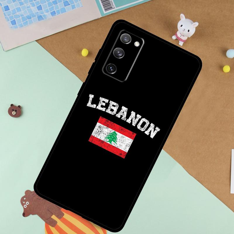 Lebanese Lebanon Flag Soft Case For Samsung Galaxy S25 Ultra S9 S10 S20 FE S21 S22 S23 Plus S24 Ultra Funda Cover