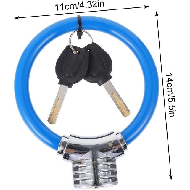Кольцевой замок Антиблокировочный замок из стального троса Малая угловая дрель Замок — фото 9